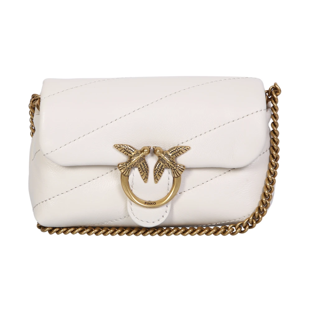 Pinko Quilted Love Tas White Dames