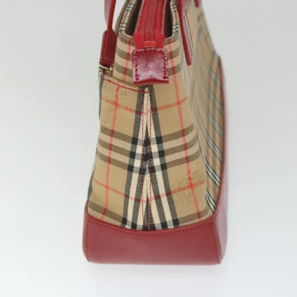 Burberry Vintage Pre-owned Canvas handbags Beige Dames