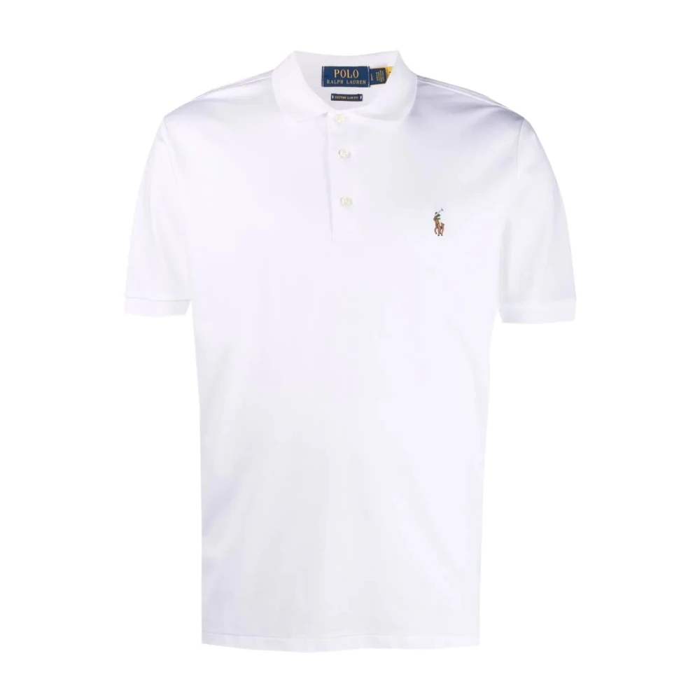 Polo Ralph Lauren Men's White Polo Shirts, 2XL, Casual Short Sleeve Polo Shirt