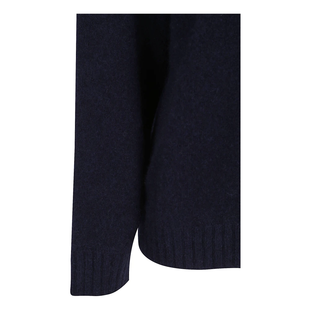 Laneus Blauwe Kasjmier Zijde Trui Made in Italy Blue Dames