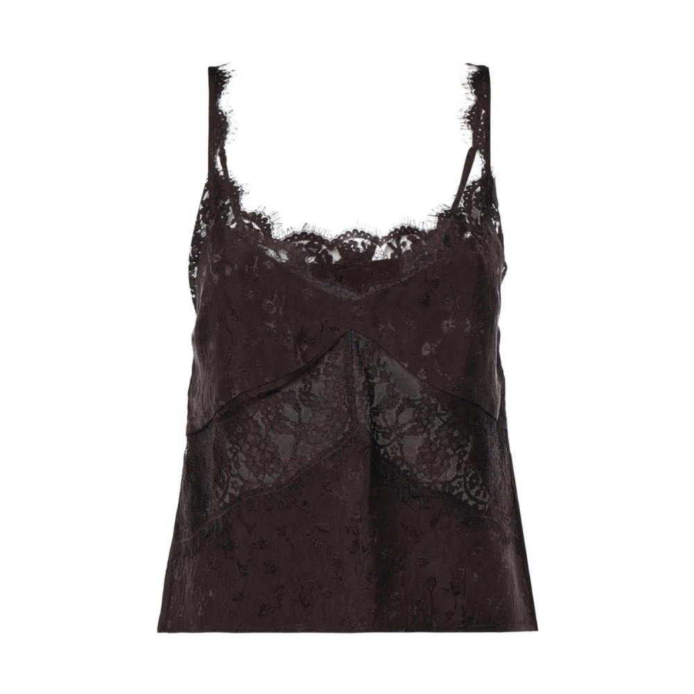 Pinko Vrouw Bruin Tops Dames, S, Nylon, Truien