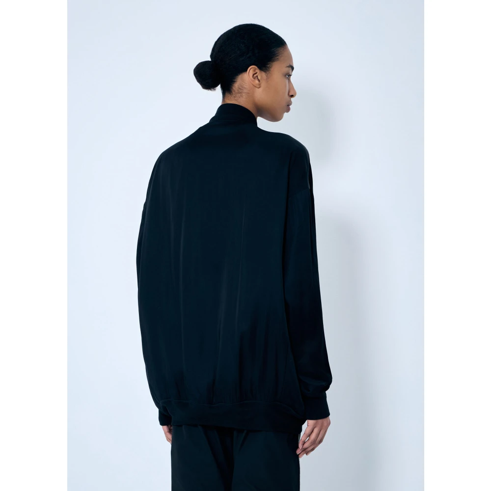 Rick Owens Gewatteerd Bomberjack Black Dames