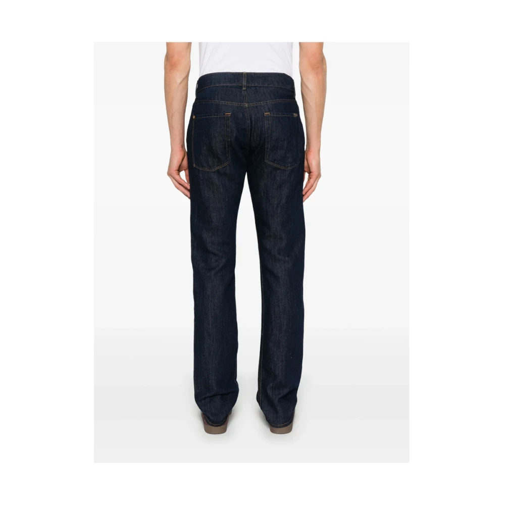 7 For All Mankind Indigo Blauwe Klassieke Five-Pocket Jeans Blue Heren