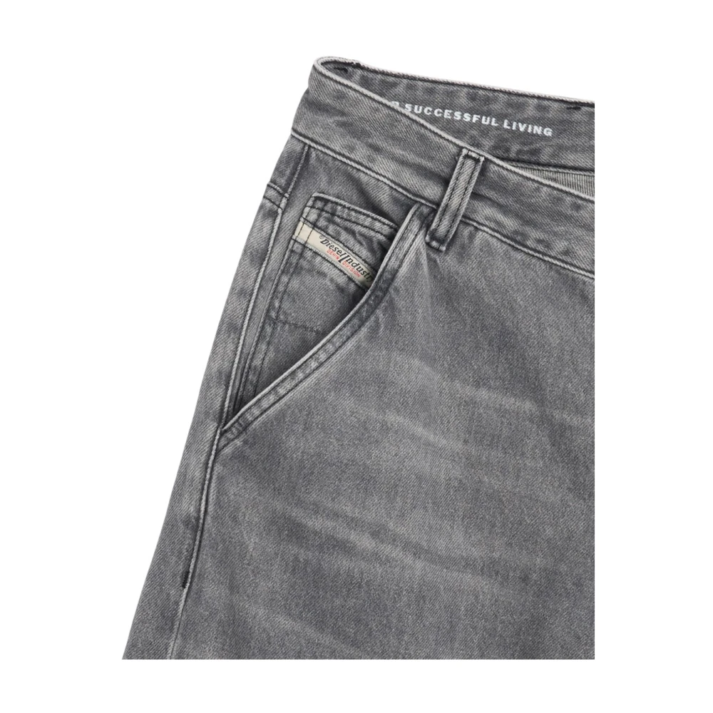 Diesel Cargo Baggy Jeans Urban Stijl Gray Dames