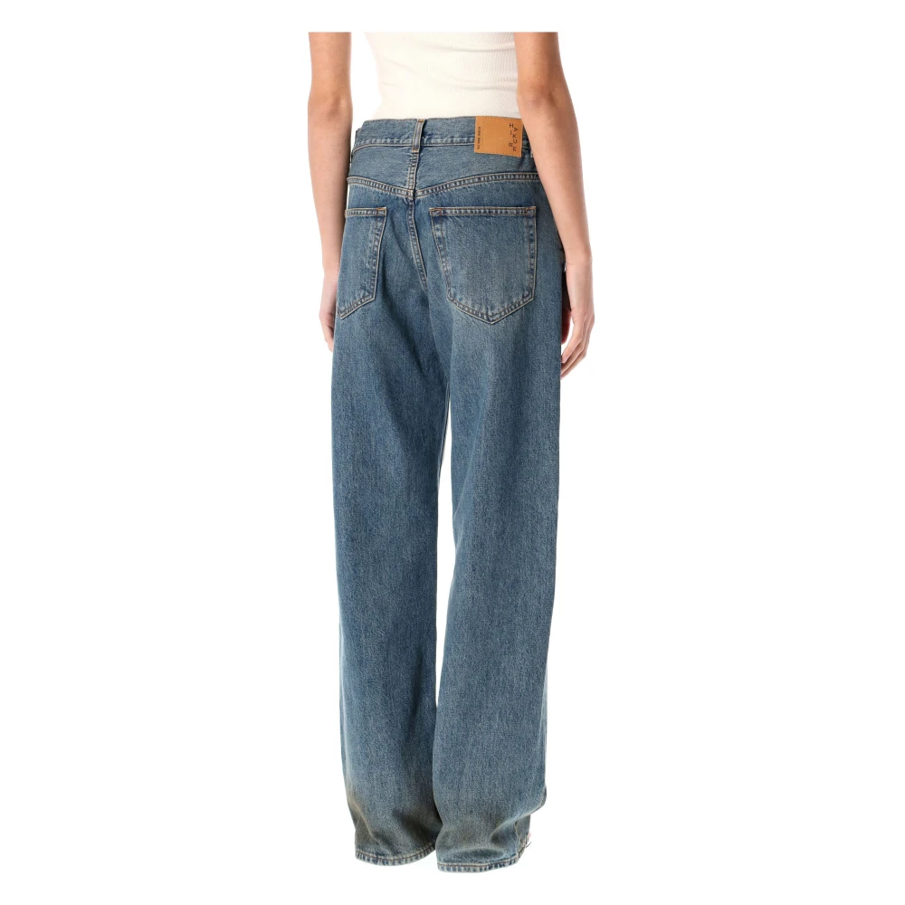 Haikure Oil Blue Wide Leg Denim Jeans Blue Dames