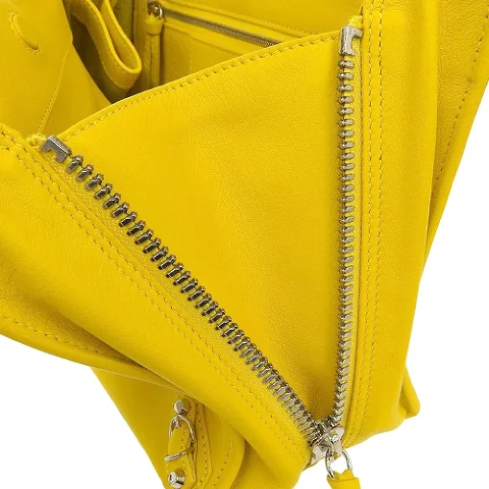 Balenciaga Vintage Pre-owned Leather handbags Yellow Dames