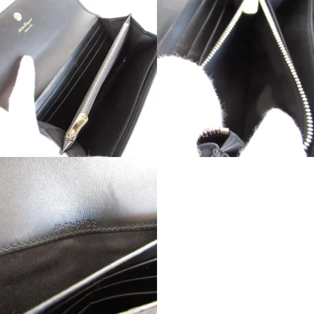 Salvatore Ferragamo Pre-owned Leather wallets Black Dames