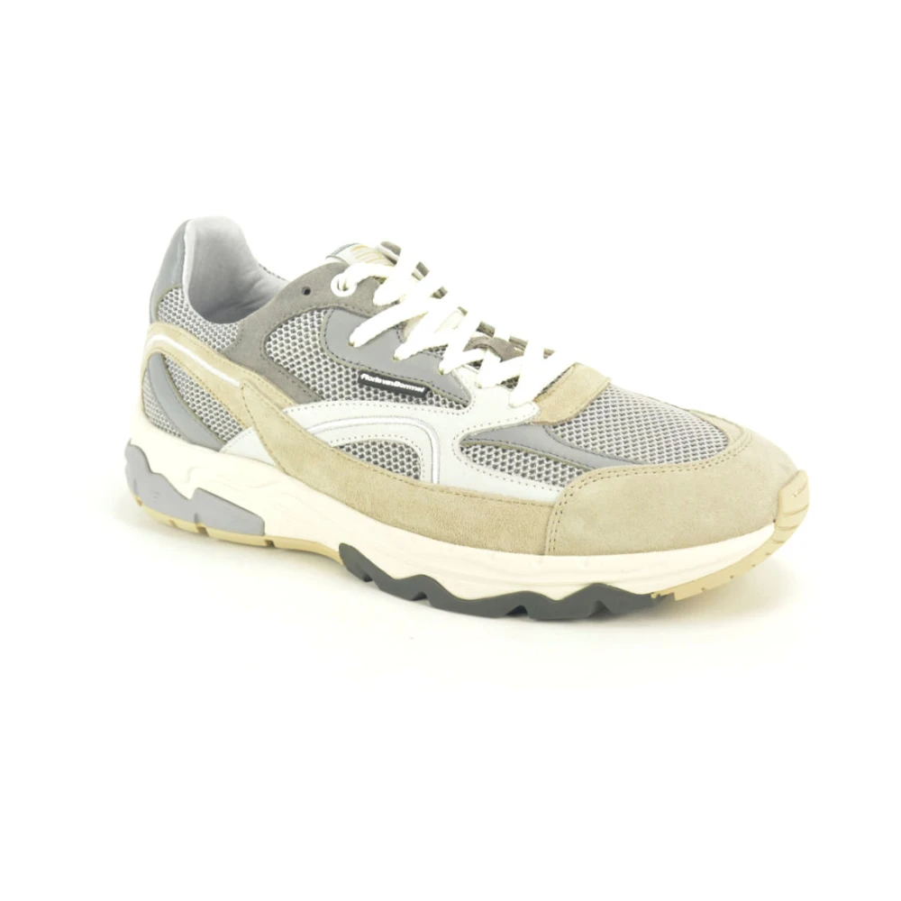 Floris van Bommel Runner N.+ mesch Heren Schoenen Beige