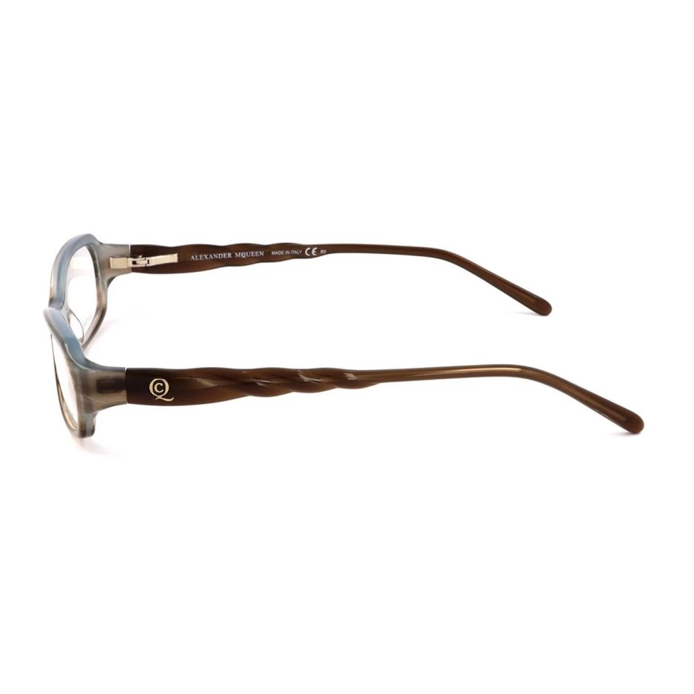 alexander mcqueen Bruin Acetaatframe Eyewear voor Vrouwen Brown Dames
