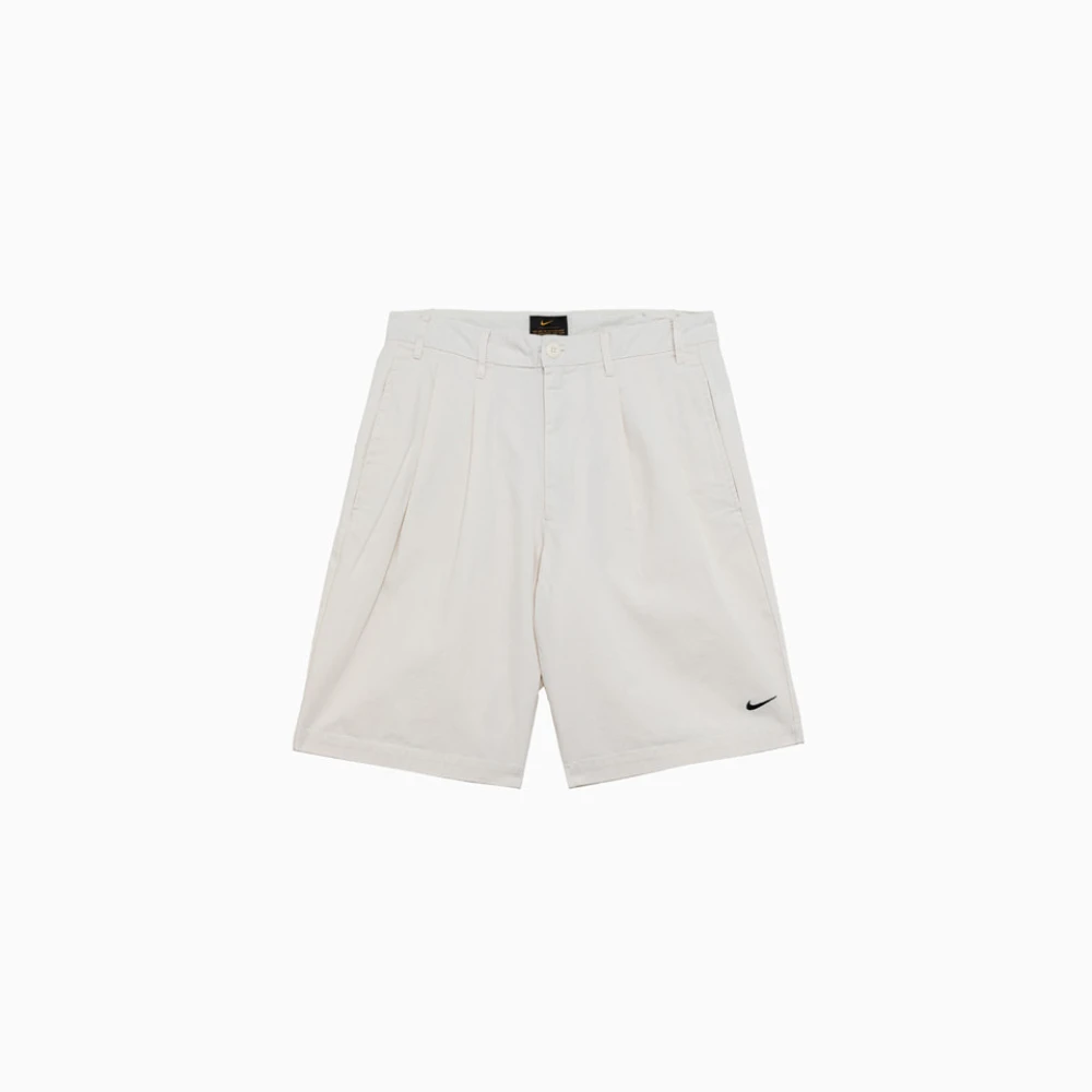 Nike Katoenen Denim Hoge Taille Shorts White Heren