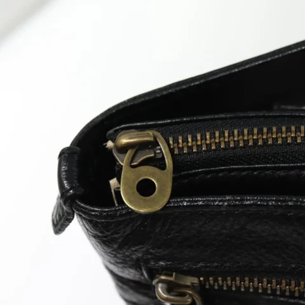 Burberry Vintage Pre-owned Leather shoulder-bags Black Dames
