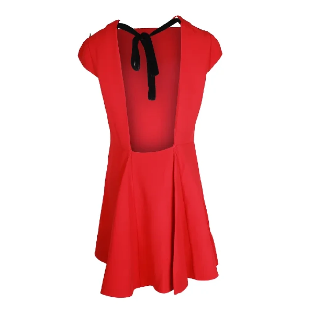 Miu Pre-owned Acetate dresses Red Dames
