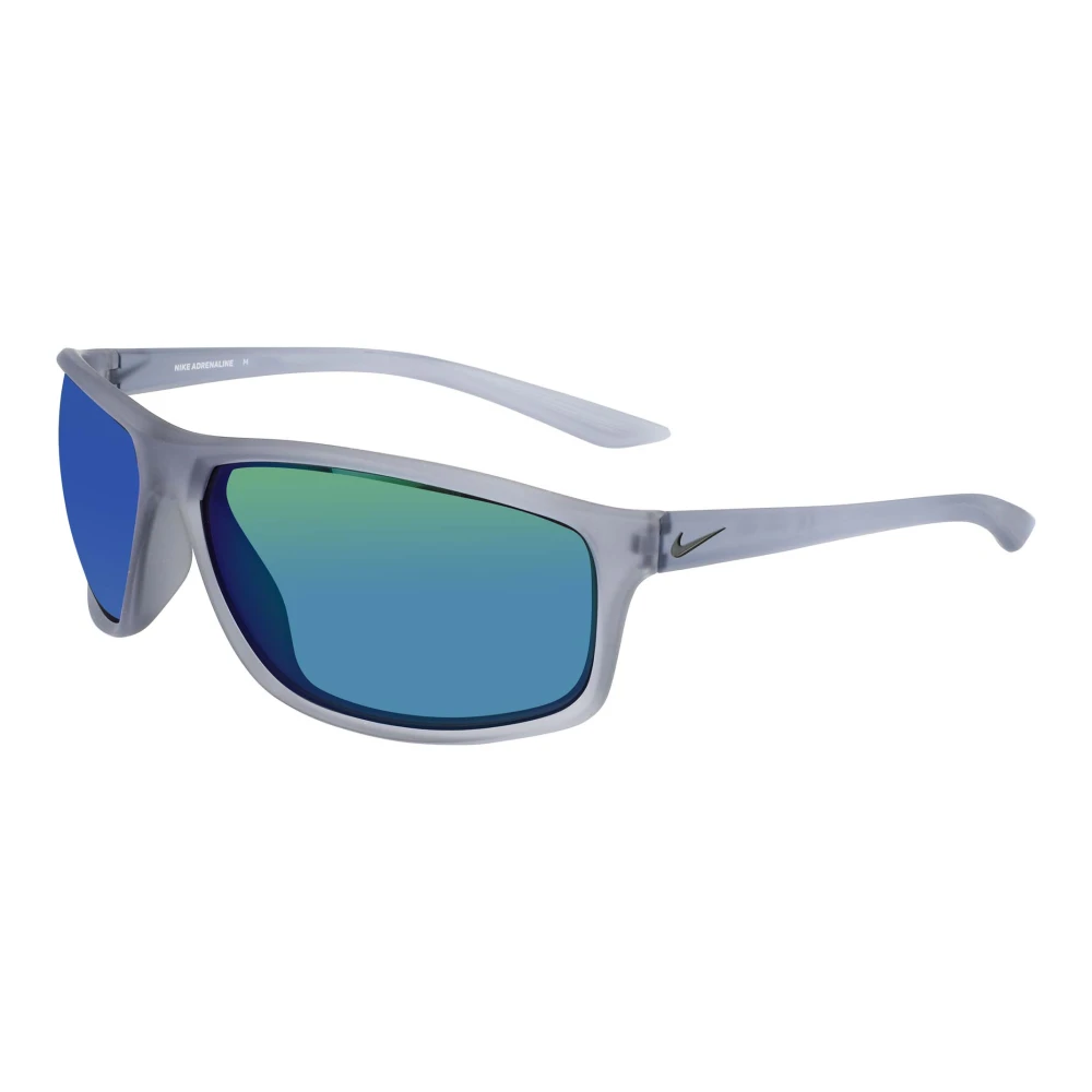 Nike Men's Gray Sunglasses, 66 Mm, Adrenaline Sunglasses Matte Wolf Grey/Grey Green