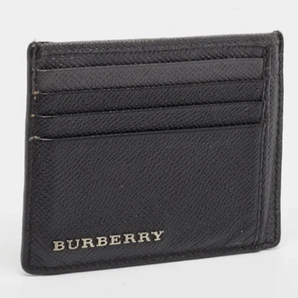 Burberry Vintage Pre-owned Leather wallets Black Heren