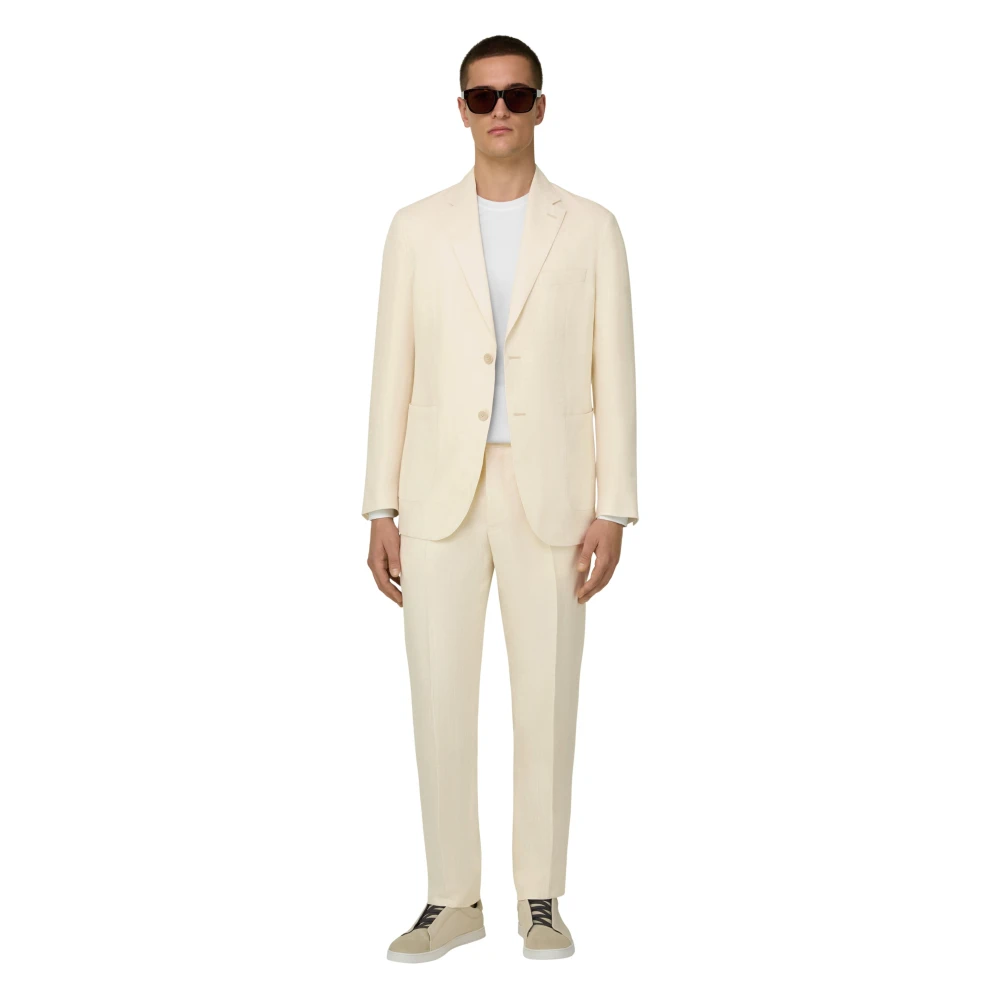 Boggi Milano Hombre Beige Trajes, Talla: 5XL