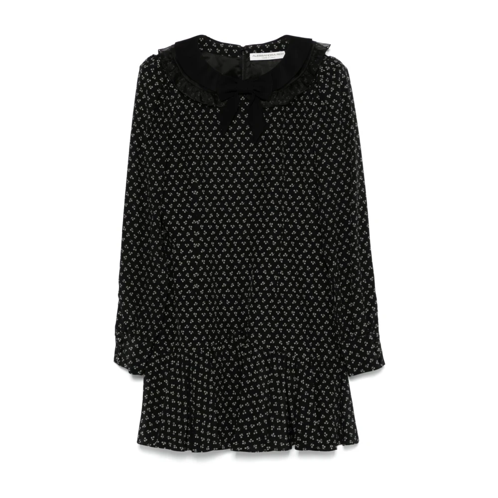 Alessandra Rich Zwarte Elegante Jurken Black Dames