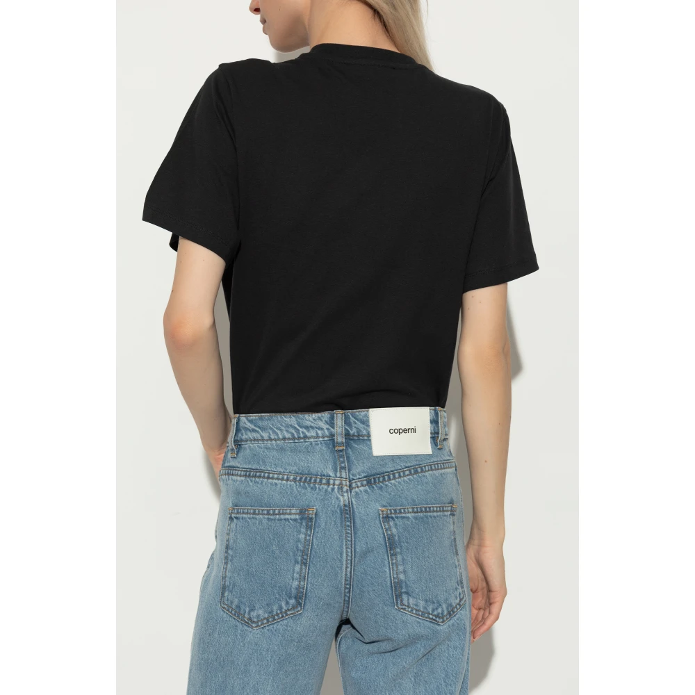 Coperni Bodysuit met logo Black Dames