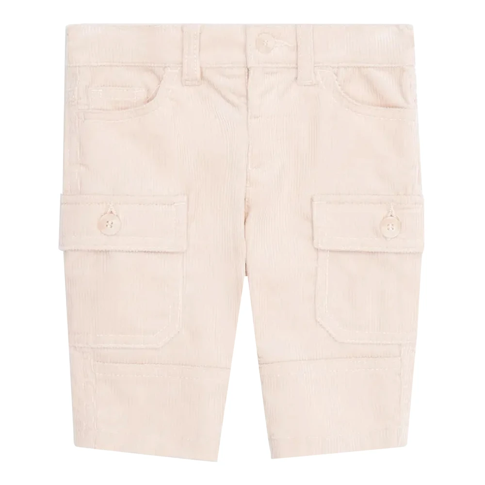 Emporio Armani Boys Beige Cotton Trousers - Shorts - 9 M - Kids