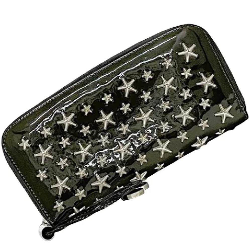 Jimmy Choo Pre-owned Leather wallets Black Dames