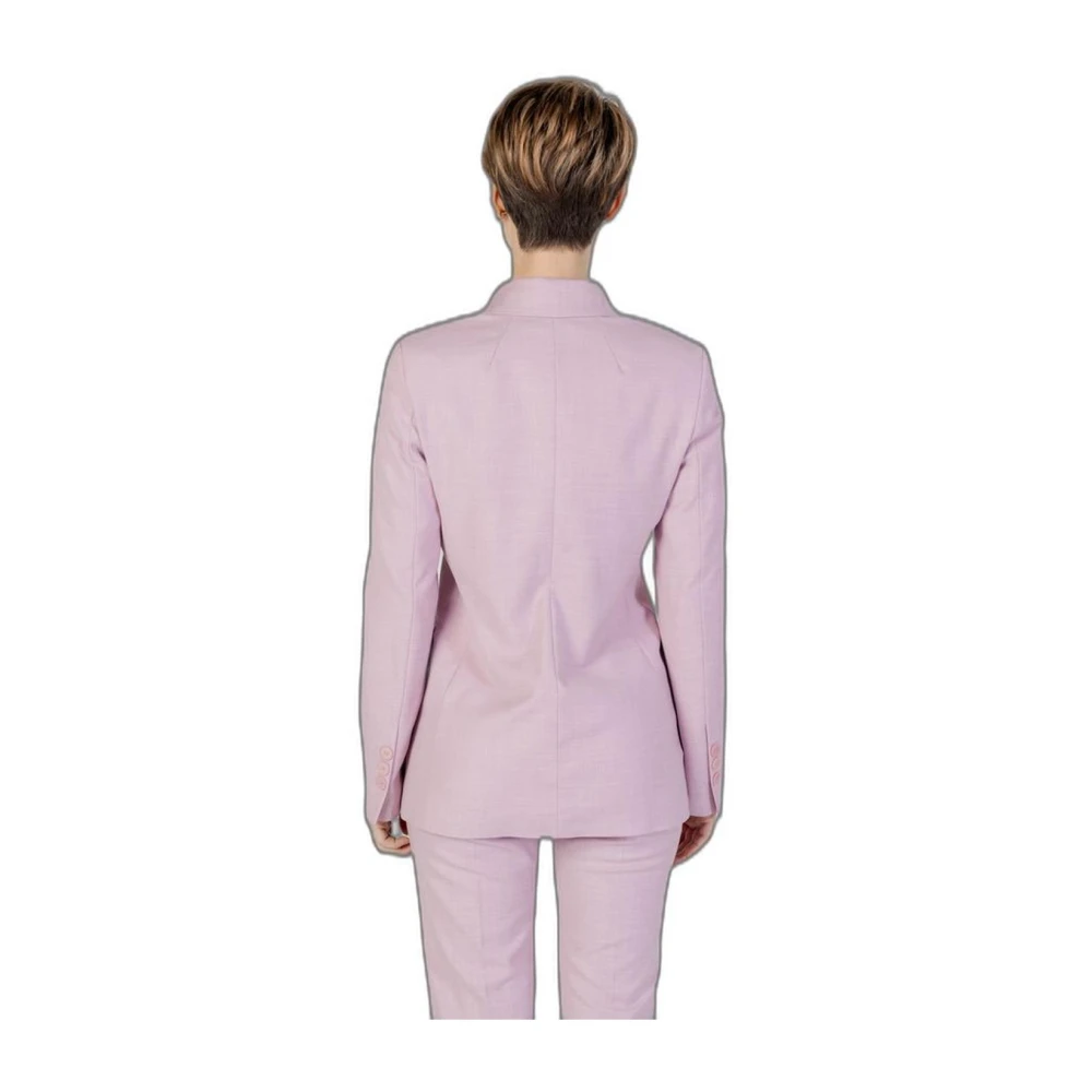 Sandro Ferrone Lente Zomer Viscose Blend Jas Collectie Pink Dames