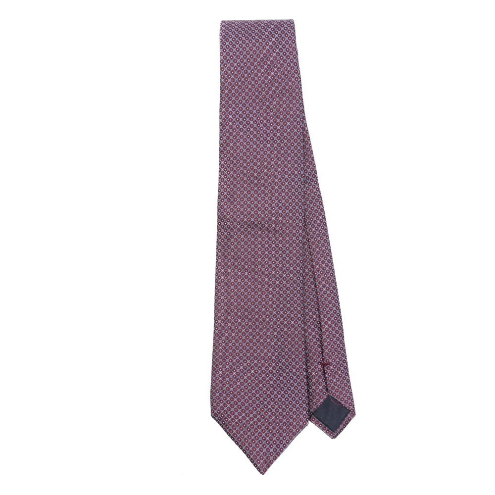 Corneliani Luxe Zijden Stropdas Gemaakt in Italië Purple Heren