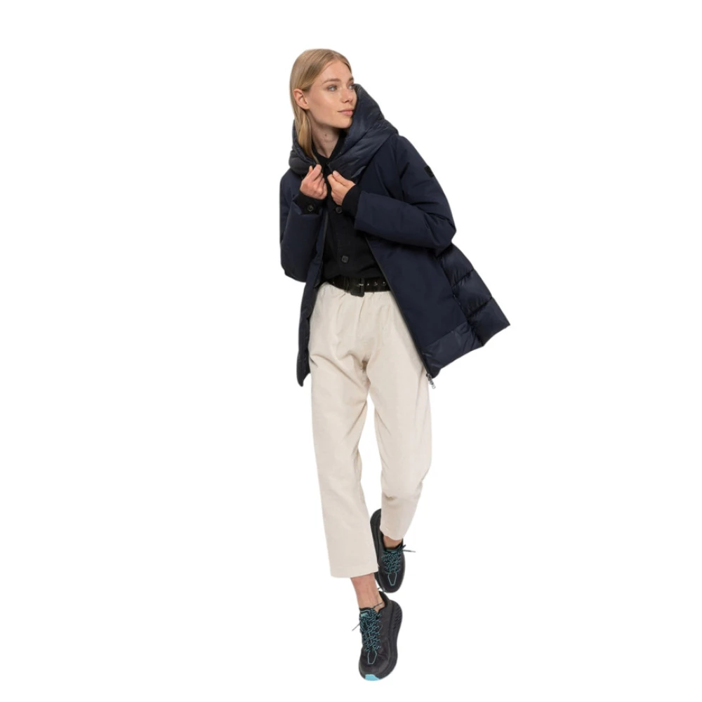 Canadian Classics Lange Puffer Jas Blue Dames