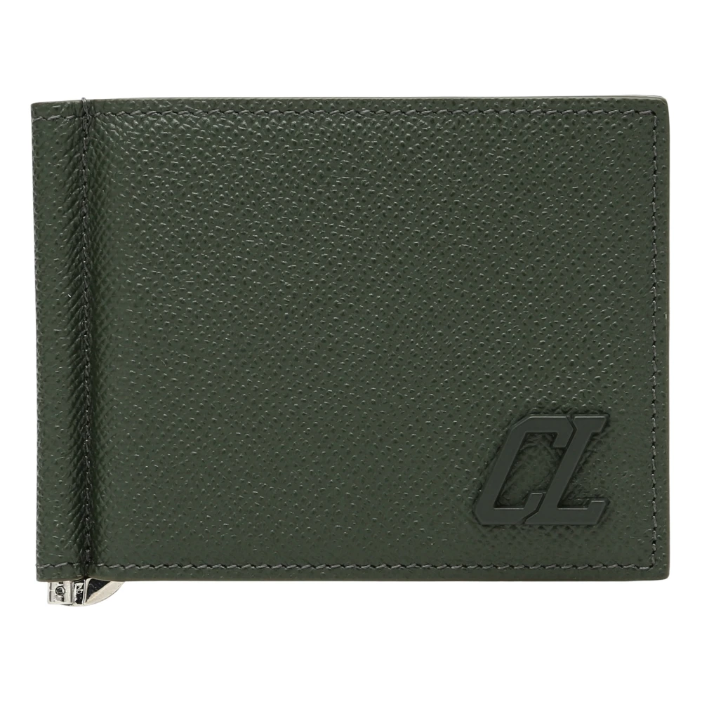 Christian Louboutin Stijlvolle Muntportemonnee Green Heren
