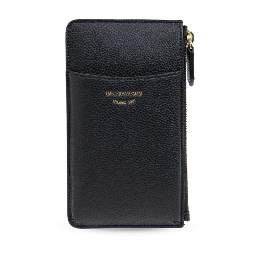 Emporio Armani Kvinders Sort Tilbehør, Dame, One Size, Uld, Pung Med Logo