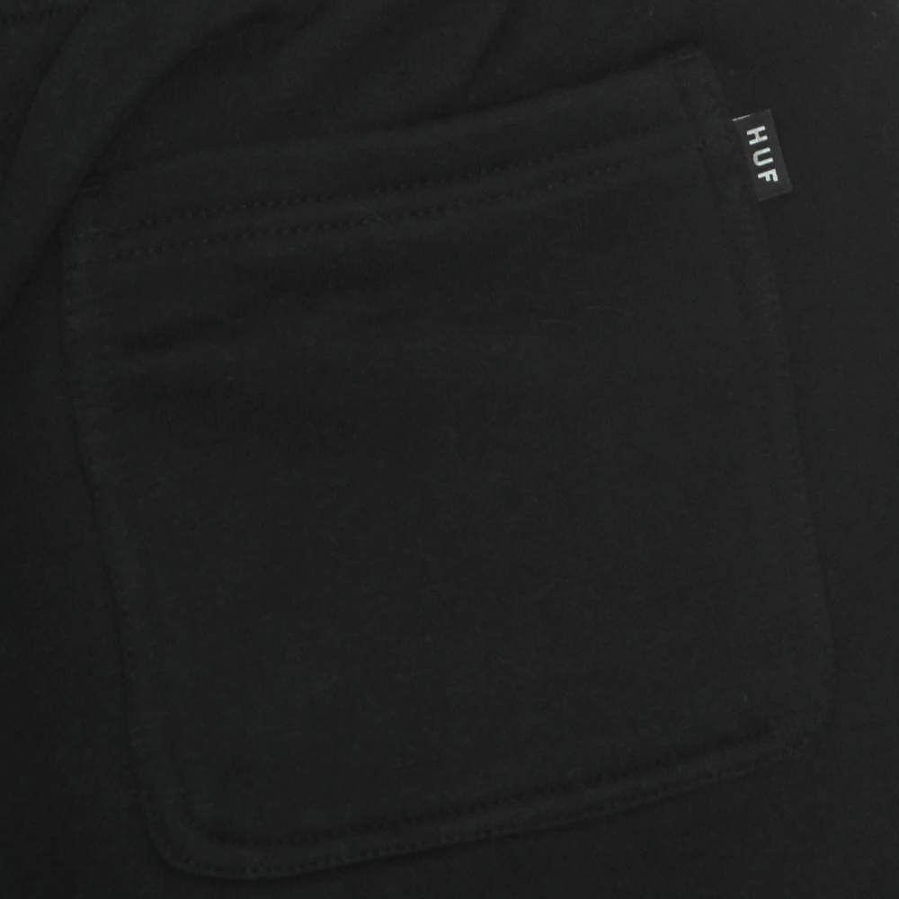 HUF Zwarte Playboy Konijn Hoofd Fleece Broek Black Heren