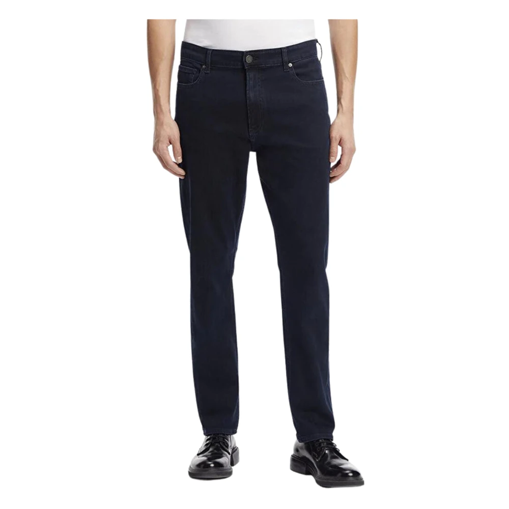 Calvin Klein Jeans Zwarte heren jeans met ritssluiting Black Heren