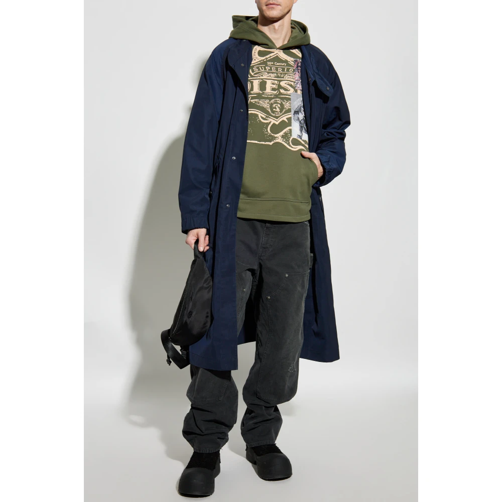 Diesel Hoodie S-Baxt-Hood-R1 Green Heren