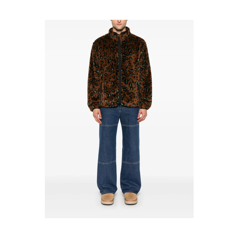 Carhartt WIP Luipaardprint Fleece Jas Multicolor Heren