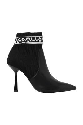 Stickade Sock Boots med Spetsig Tå
