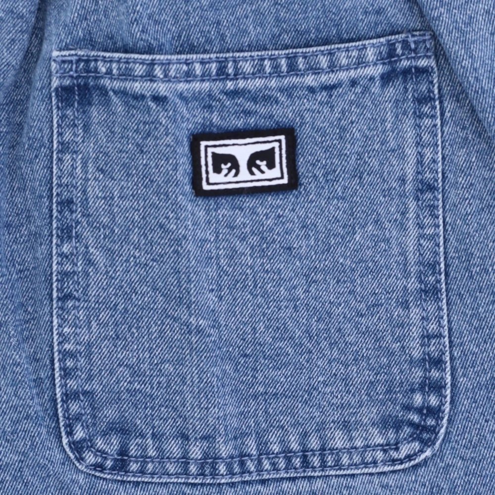 Obey Denim Noise Easy Short Jeans Blue Heren