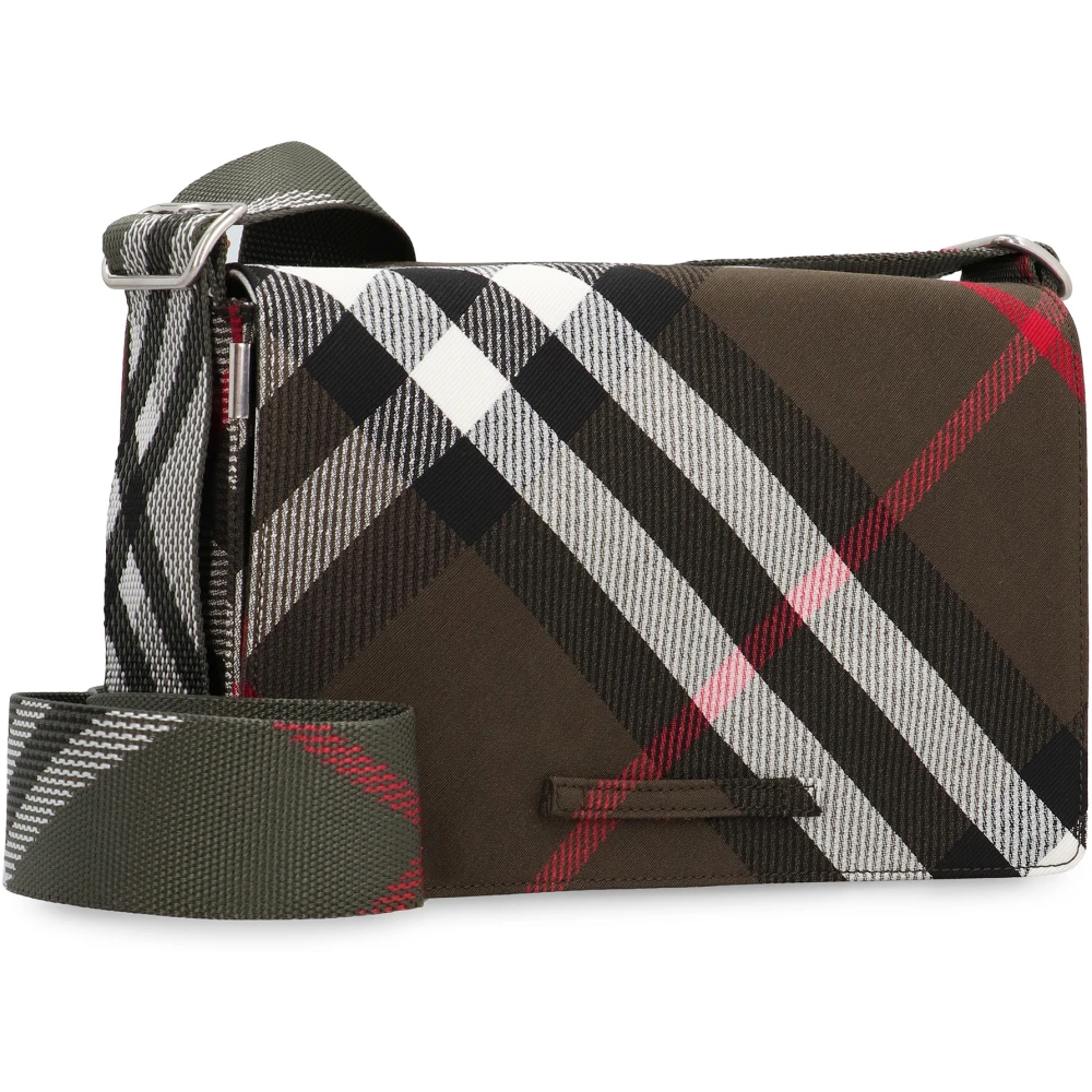 Burberry Stoffen Schoudertas met Motief Multicolor Heren