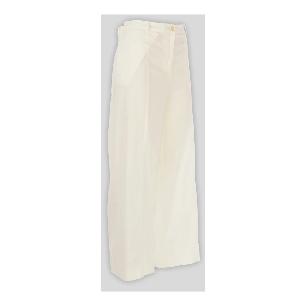 PATRIZIA PEPE Witte zomer palazzo broek voor vrouwen White Dames