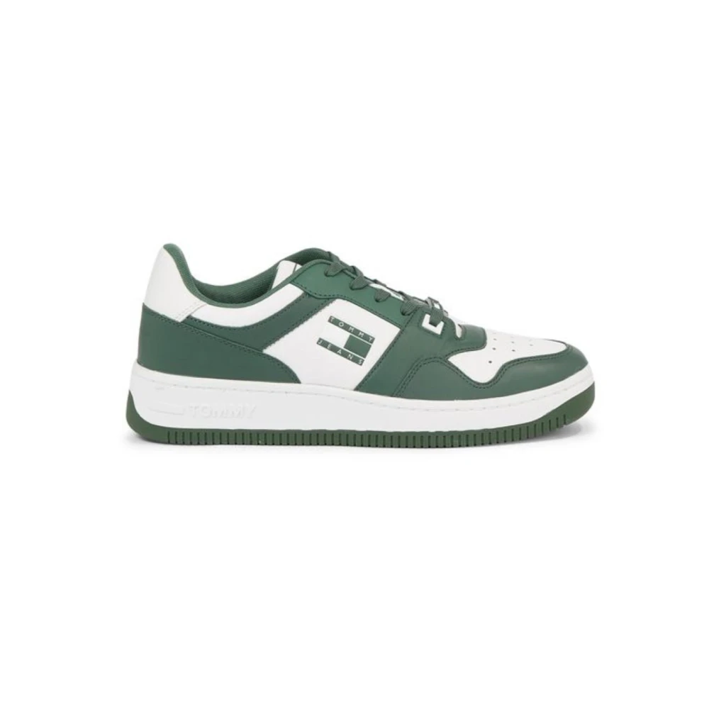Tommy Hilfiger Men's Green Sneakers, 10 Uk, Basketball Trainers