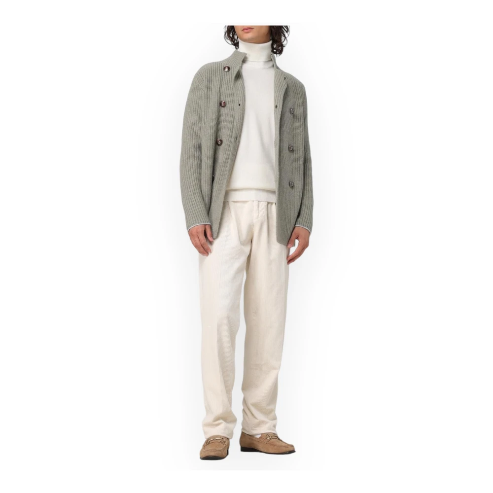 BRUNELLO CUCINELLI Wol Cashmere Vest Green Heren