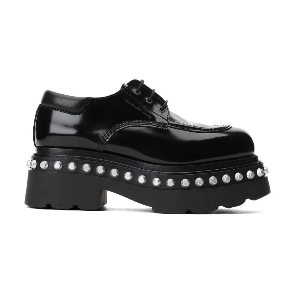 Alexander Wang Svarta Snör Sandaler med Studs Black, Dam