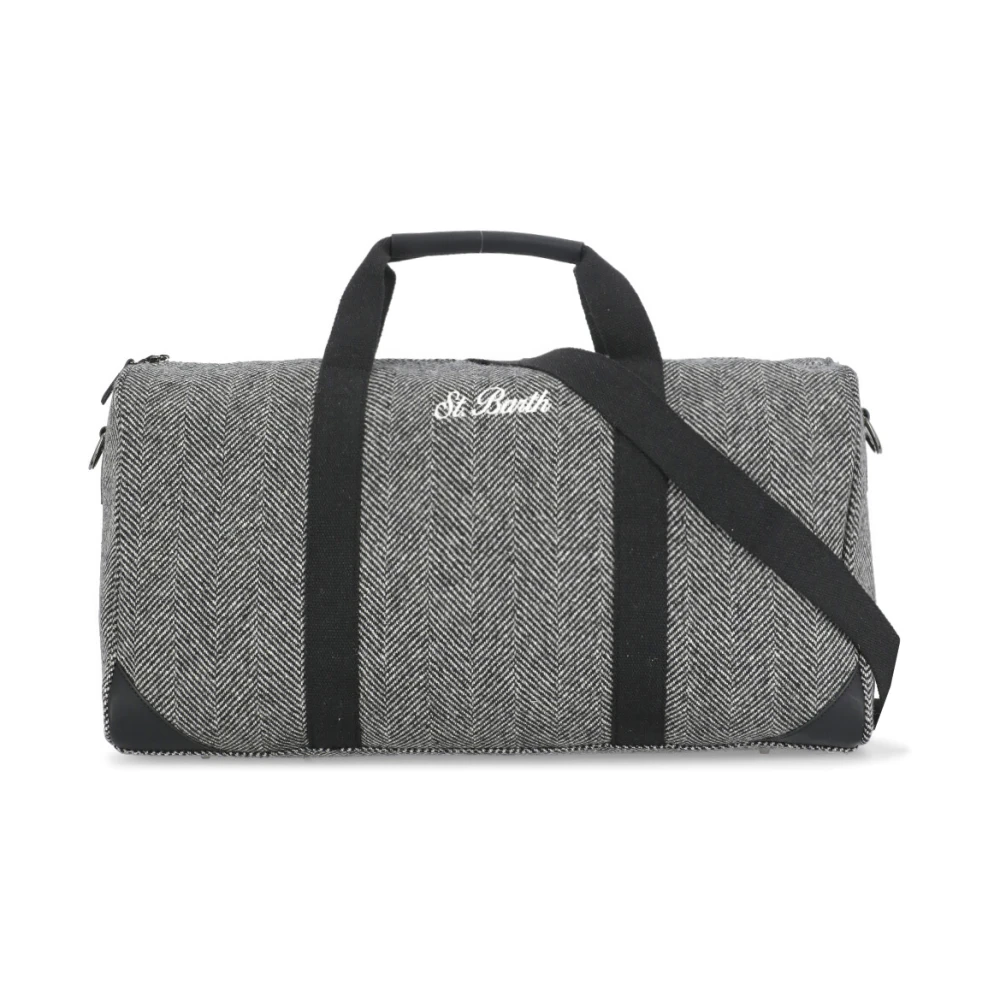 MC2 Saint Barth Multicolor Rits Duffle Tas met Logo Black Heren