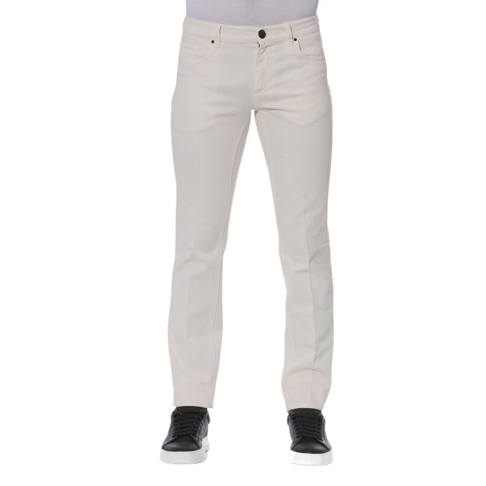 Trussardi Witte Katoenen Jeans & Broek White Heren