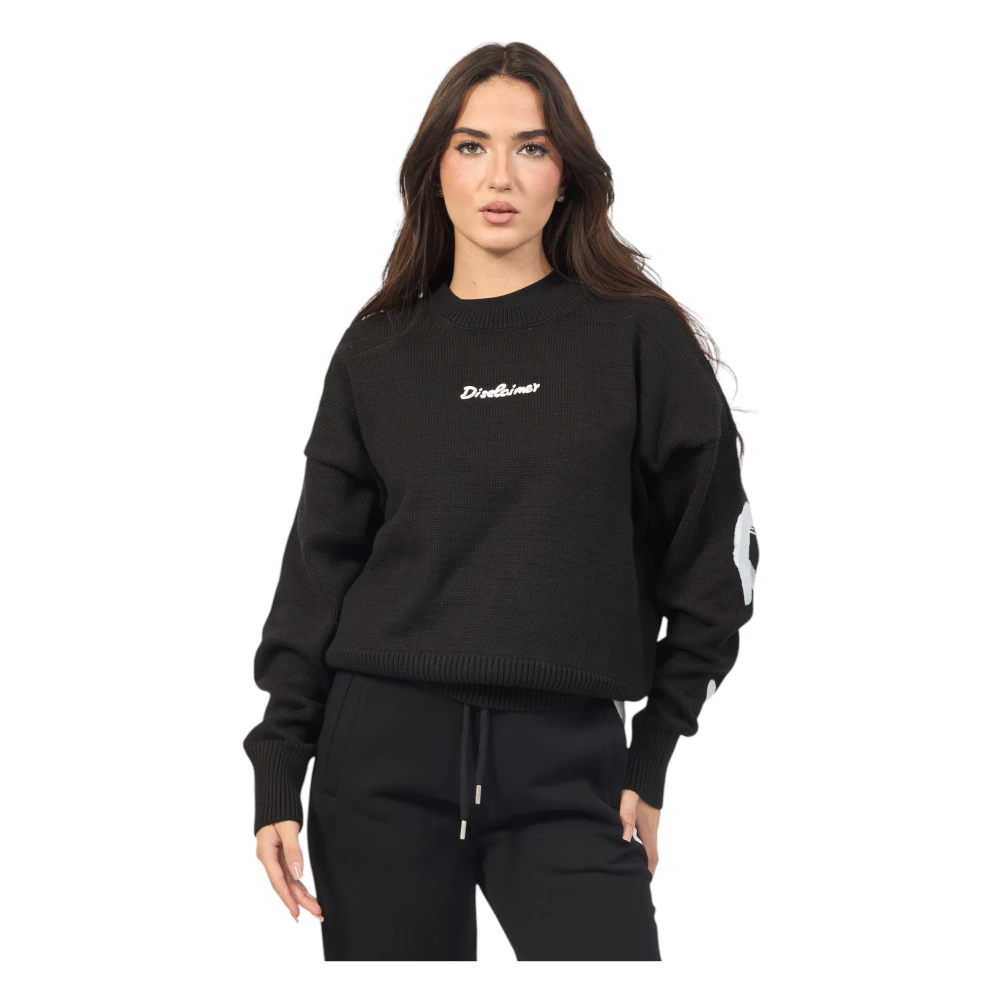 Disclaimer Tricot Hoodies voor vrouwen Black Dames