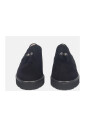 chaussure-slip-on-a-pompons-noirs
