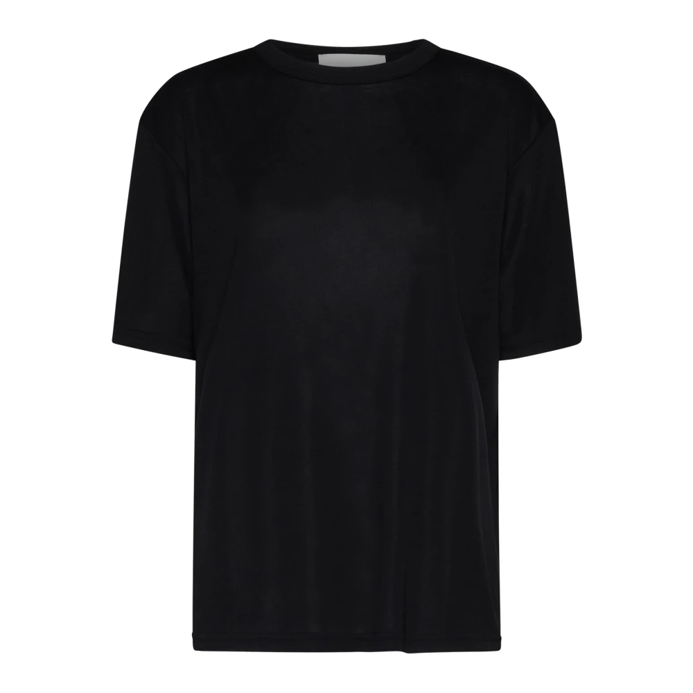 Studio Nicholson Zwarte T-shirt met uniek design Black Dames