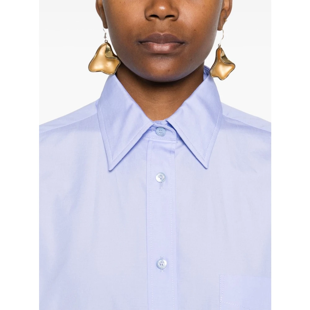 Moschino Lichtblauw Shirt voor Mannen Blue Dames