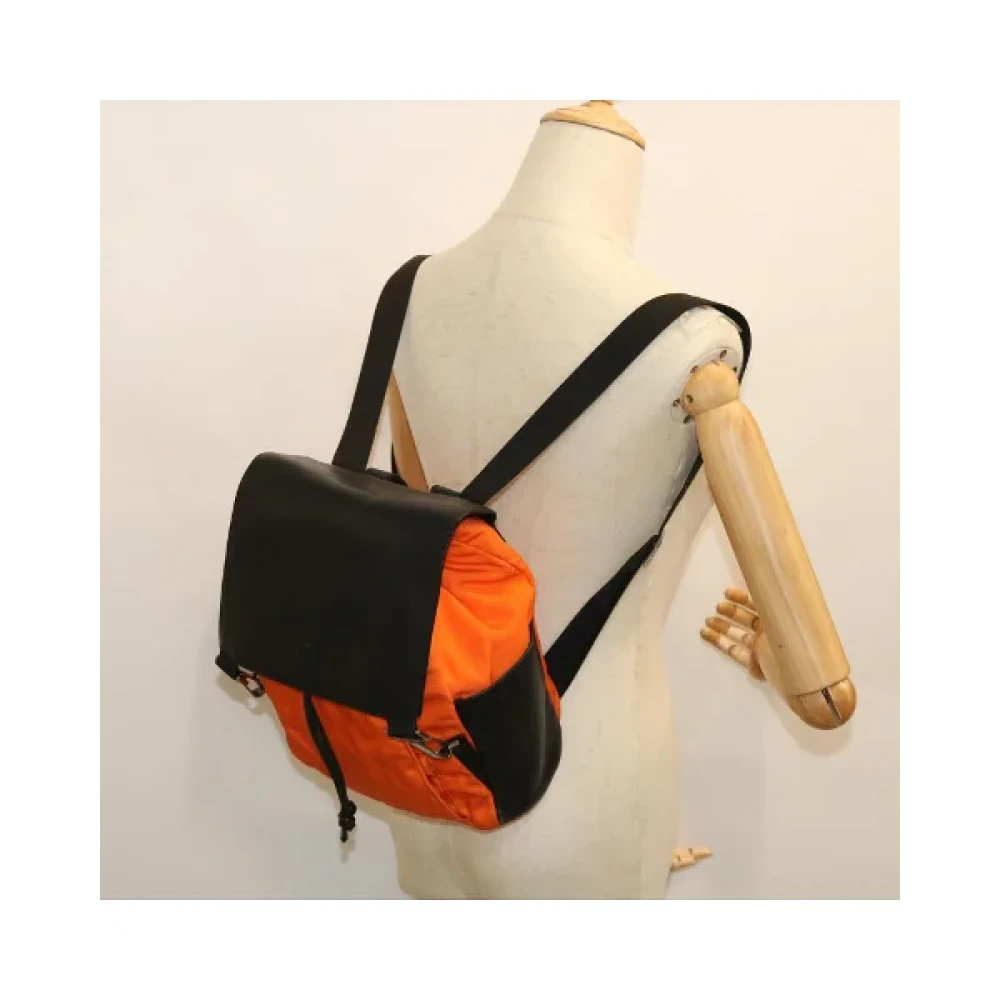 Gucci Vintage Pre-owned Fabric backpacks Orange Dames