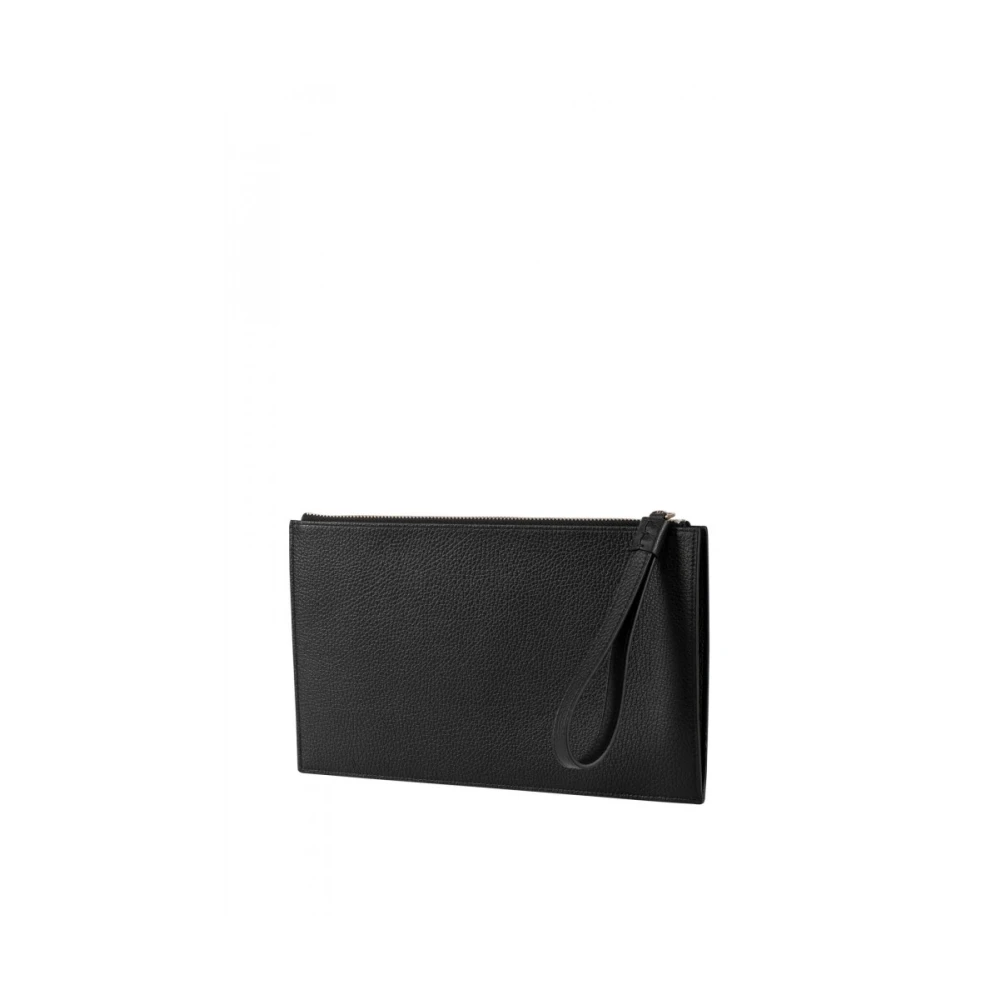 Orciani Leren Herentas Black Heren