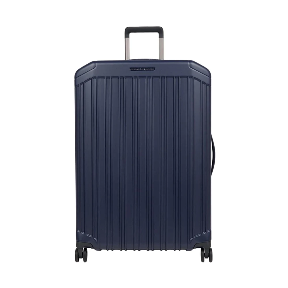 Piquadro Blauwe Koffer Polycarbonaat Materiaal Blue Unisex