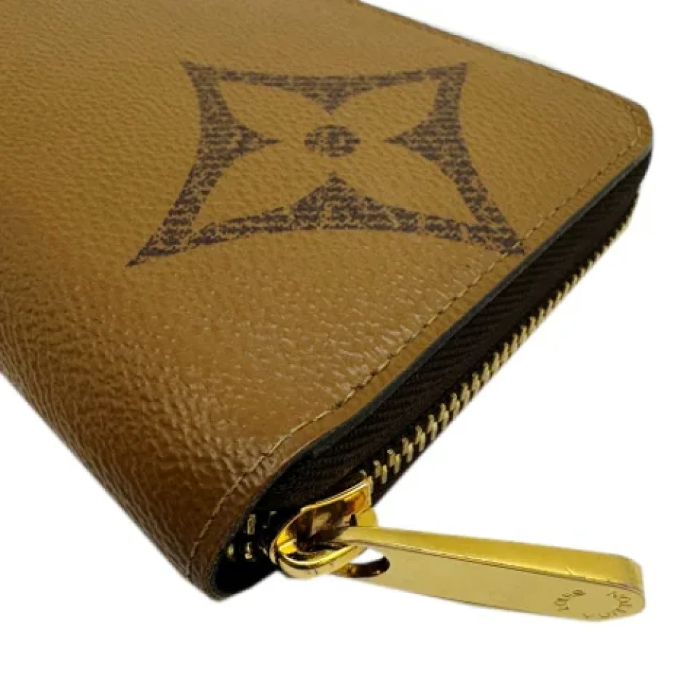 Louis Vuitton Vintage Pre-owned Fabric wallets Brown Dames