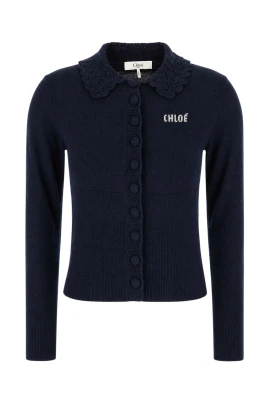 Fitted Logo Cardigan